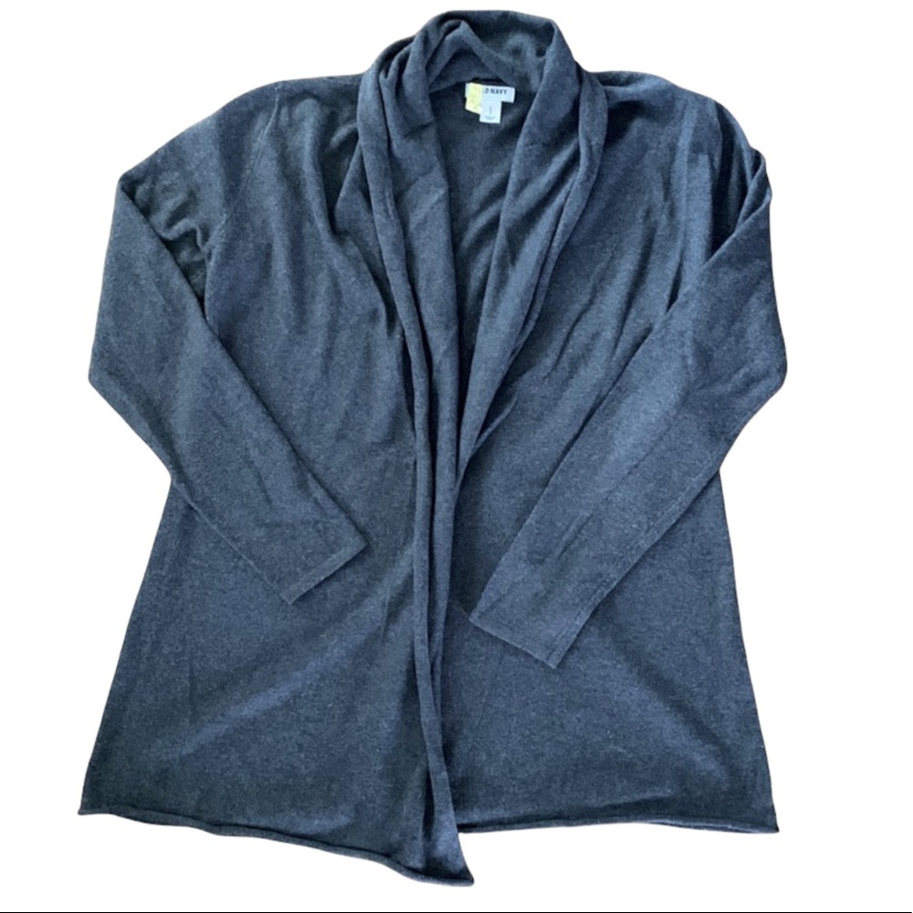 Old Navy Long Cardigan Sweater - Charcoal Grey - Small